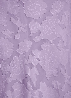 Azazie Kieryn Bridesmaid Dresses Lilac Mermaid Pleated Floral Burnout Dress image13