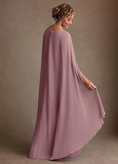 Azazie Boudica 신부의 어머니 드레스 A라인 주름진 쉬폰 플로어 길이 드레스 image4