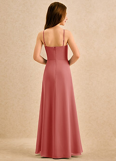 Azazie lolly Girls Formal Sukienki dla dziewczynek sypiących kwiaty Linia A Pofałdowany Szyfon Długość podłogi Sukienka image2