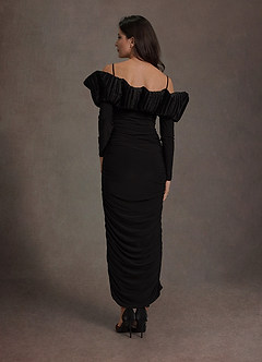 Tate Black Off Shoulder Maxi Dress image3