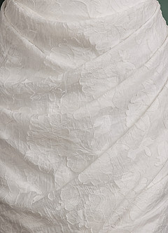 Azazie Eliana Suknie ślubne Osłona Odkryte Ramiona Floral Burnout Mini Sukienka image8