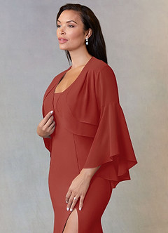 front Azazie Birdy Chiffon Wrap