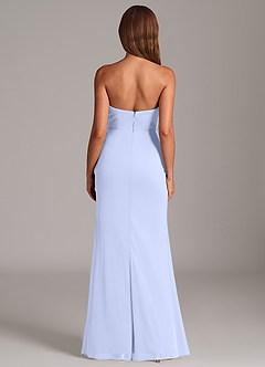 Azazie Katelyn Jurken voor bruidsmeisjes Converteerbaar Jurk van Mesh met Kolom Strapless Lavendel image7