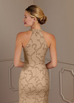 Azazie Tyra Mother of the Bride Dresses Champagne Mermaid Floral Burnout Dress image5