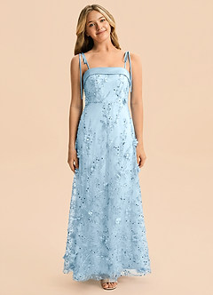 front Azazie Willa Junior Formal Dress