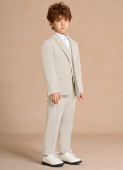front Oliver Cream Boys 3-Piece Suit