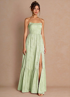 Floria Light Green Maxi Dress image5
