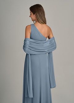 front Azazie Matching Color Mesh Shawl