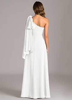 Azazie Tella Suknie dla druhen Linia A Jedno ramię Szyfon Do ziemi Sukienka image7