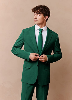 front James Emerald Structured Stretch Suit