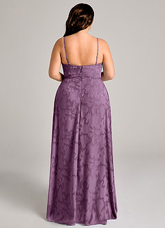 Azazie Moira Brautjungfernkleider A-Linie Seitliche Cut-Outs Blumen-Burnout Kleid Blauregen image11