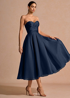Anna Navy Midi Dress image4