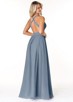 Azazie Ashia Final Sale Twilight A-Line Pleated Chiffon Dress image2