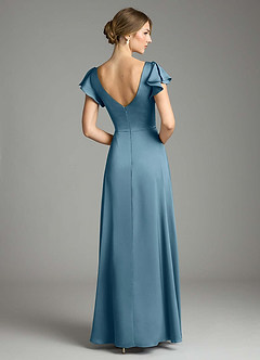 Azazie Omari Bridesmaid Dresses Bermuda A-Line Stretch Satin Dress image2