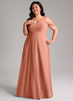 Azazie Marley Bridesmaid Dresses MAI TAI A-Line Off the Shoulder Chiffon Convertible Dress image14