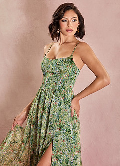 Lolla Green Floral Maxi Dress image7
