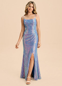 front Azazie Grace Junior Formal Dress