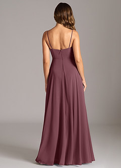 Azazie Amani Suknie dla druhen Linia A Pofałdowany Szyfon Do ziemi Sukienka image2