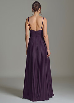 Azazie Catie Bridesmaid Dresses Plum A-Line Sweetheart Neckline Chiffon Dress image6