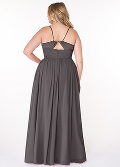 Azazie Cora Bridesmaid Dresses A-Line Pleated Chiffon Floor-Length Dress image9