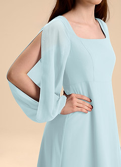 Azazie Bondi Junior Robe Trapèze en Mousseline de soie Blouson Brume image8