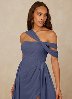 Christian Siriano Bridal for Azazie 1014 Bridesmaid Dresses Stormy A-Line Off the Shoulder Chiffon Dress image7