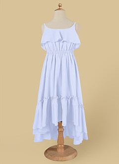 Azazie Karmen Flower Girl Dresses Lavender A-Line Ruched Chiffon Dress image6