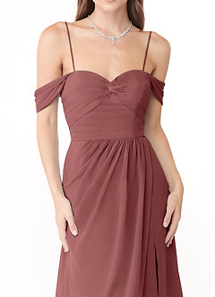 Azazie Millie Final Sale Agave A-Line Sweetheart Neckline Chiffon Convertible Dress image3
