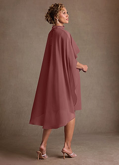 Azazie Irna Suknie dla Matki Panny Młodej Kolumna Szyfon Długość do kolan Sukienka image4