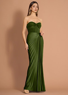 Ulyssa Olive Green Maxi Dress image4