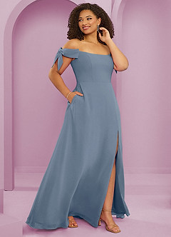 Barbie ♥ Azazie Bridesmaid Dresses Twilight A-Line Off the Shoulder Chiffon Convertible Dress image12
