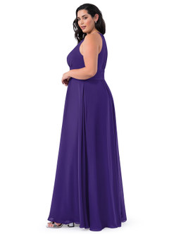 Azazie Bonnie Bridesmaid Dresses Regency A-Line Keyhole Ruched Chiffon Dress image30