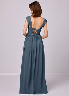 Barbie ♥ Azazie Bridesmaid Dresses Neptune A-Line Corset Chiffon Dress image6