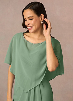 front Azazie Whilhelmina Chiffon Wrap