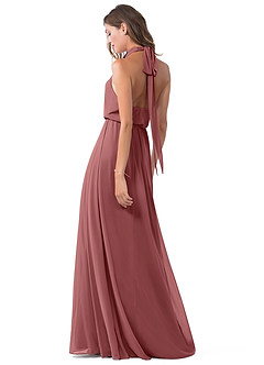 Azazie Landry Brautjungfernkleider A-Linie Plissee Gittergewebe Kleid Amethyst image5