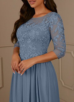 Azazie Harriet Mother of the Bride Dresses Twilight A-Line Scoop lace Mesh Dress image5