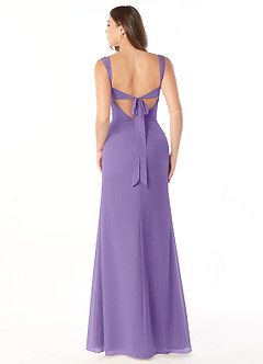 Azazie Audre Bridesmaid Dresses Tahiti Mermaid Pleated Chiffon Dress image2