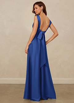 Christian Siriano Bridal for Azazie 1001 Bridesmaid Dresses Royal Blue A-Line Sweetheart Neckline Stretch Satin Dress image2
