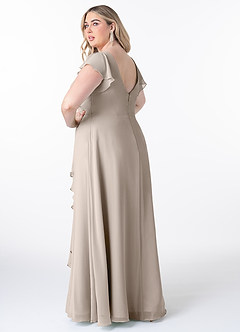 Azazie Omari Bridesmaid Dresses Frost A-Line Chiffon Dress image8