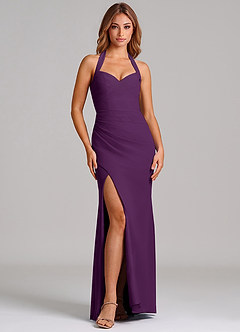 Azazie Emeria Suknie dla druhen Syrena Dekolt w kształcie serca Szyfon Do ziemi Sukienka image3