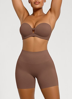 front High Waist Tummy Control Seamless Shapewear Shorts