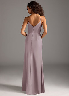 Azazie Deandra Bridesmaid Dresses Dusk Mermaid Pleated Chiffon Dress image6