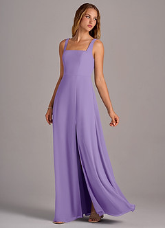 Azazie Debra Bridesmaid Dresses Tahiti A-Line with Pockets Chiffon Convertible Dress image2