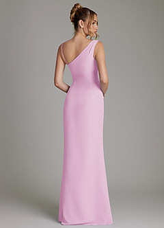 Azazie Ama Bridesmaid Dresses Candy Pink A-Line Pleated Chiffon Dress image5