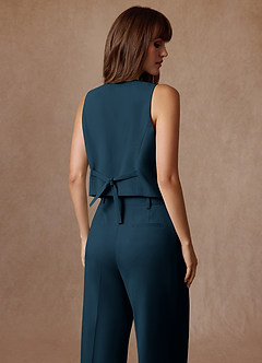 front Rowan Donkere Marine Verfijnd geweven performance vest