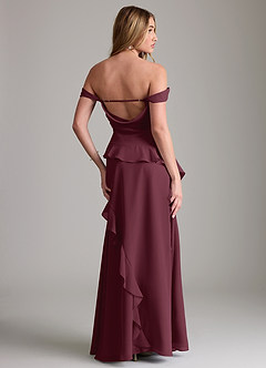 Azazie Sloane Bridesmaid Dresses Cabernet A-Line Sweetheart Neckline Chiffon Dress image7