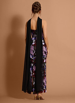 Galira Red And Pink Floral Maxi Dress image3