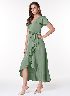 Azazie Lexis Stretch Satin Dress Final Sale  image3