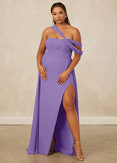 Christian Siriano Bridal for Azazie 1014 Bridesmaid Dresses Tahiti A-Line Off the Shoulder Chiffon Dress image12