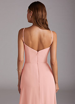 Azazie Marley Bridesmaid Dresses Rosette A-Line Off the Shoulder Chiffon Convertible Dress image10